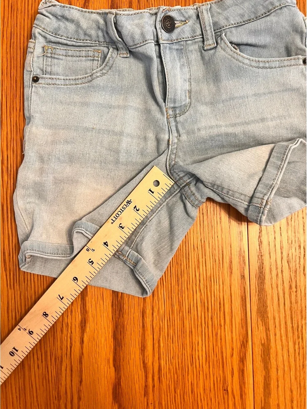 Vigoss Light Wash Denim Shorts Size 10 Girls